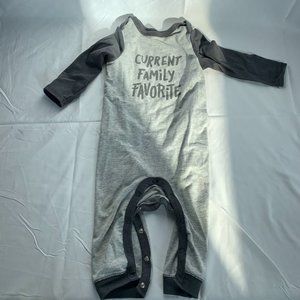 Cat & Jack Long Sleeve Union Suit Style Onesie